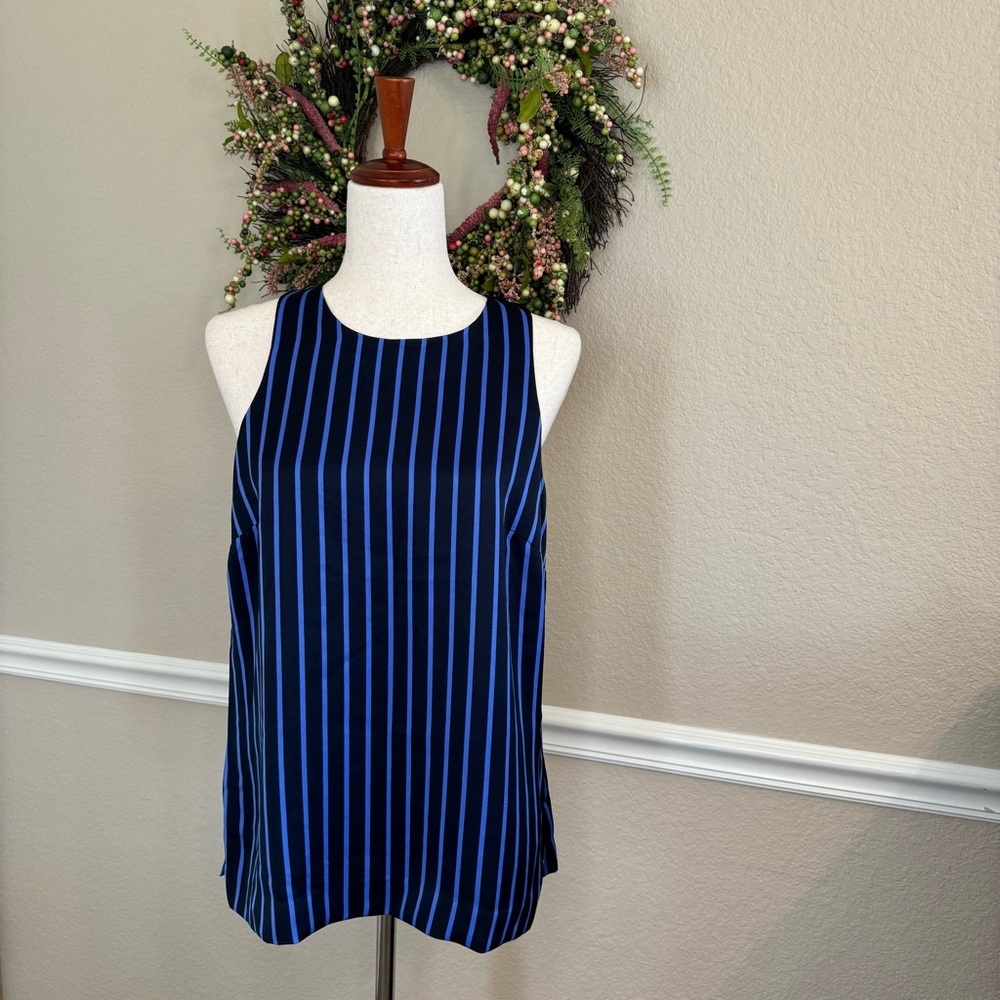Banana Republic Striped Sleeveless Blouse